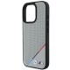 BMW M Perforated Tricolor Line MagSafe Case for iPhone 16 Pro - Gray