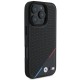 BMW M Perforated Tricolor Line MagSafe Case for iPhone 16 Pro - Black