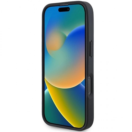 BMW M Perforated Tricolor Line MagSafe Case for iPhone 16 Pro - Black