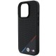 BMW M Perforated Tricolor Line MagSafe Case for iPhone 16 Pro - Black