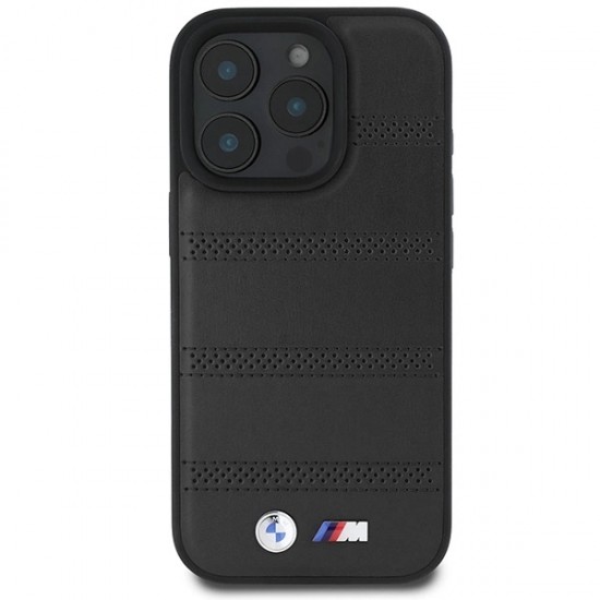 BMW M Perforated And Stitched Line MagSafe case for iPhone 16 Pro - black