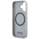 BMW M Carbon Tricolor Line MagSafe iPhone 16 Case - Gray