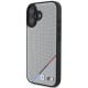 BMW M Perforated Tricolor Line MagSafe iPhone 16 Case - Gray