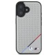 BMW M Perforated Tricolor Line MagSafe iPhone 16 Case - Gray
