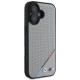 BMW M Perforated Tricolor Line MagSafe iPhone 16 Case - Gray