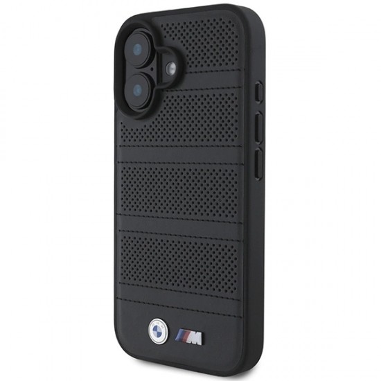BMW M Perforated And Stitched Line MagSafe case for iPhone 16 - black