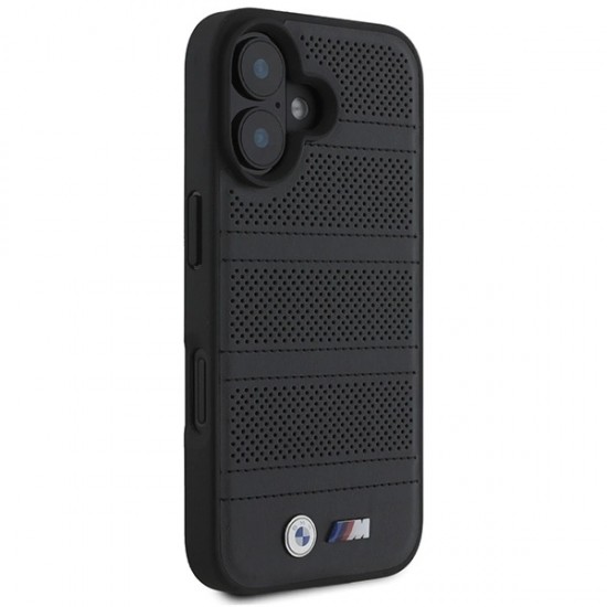 BMW M Perforated And Stitched Line MagSafe case for iPhone 16 - black