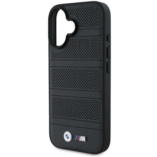 BMW M Perforated And Stitched Line MagSafe case for iPhone 16 - black