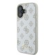 Guess Peony Script Logo MagSafe iPhone 16 Case - White