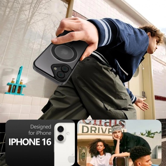 Tech-Protect MagRing MagSafe case for iPhone 16 - translucent