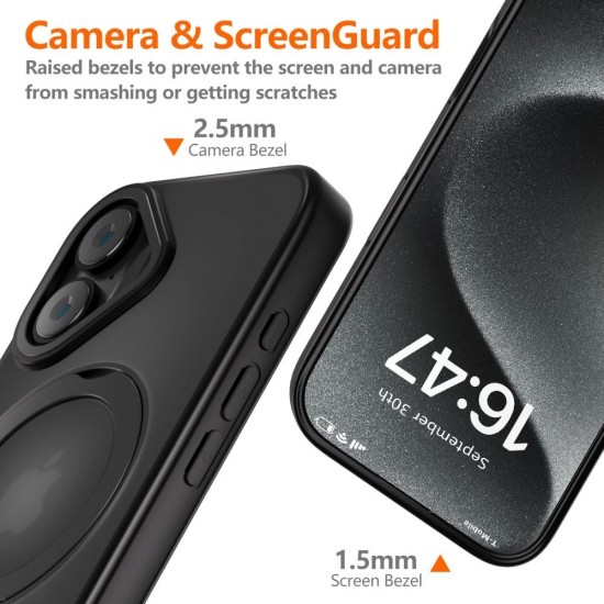 Tech-Protect MagRing MagSafe case for iPhone 16 - translucent