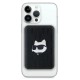 Karl Lagerfeld Powerbank inductive KLPB5FPGKSCHHK 16W 5000mAh black/black Choupette Head Pin MagSafe