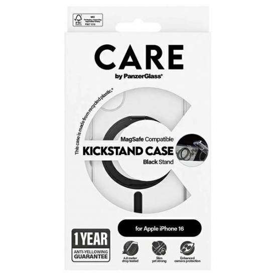 CARE by PanzerGlass Feature Kickstand Case iPhone 16 6.1