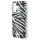 Karl Lagerfeld IML Zebra Pattern & Cord iPhone 16 Case - Black
