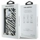 Karl Lagerfeld IML Zebra Pattern & Cord iPhone 16 Case - Black