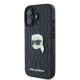 Karl Lagerfeld Monogram Karl Head Pin iPhone 16 Case - Black