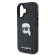 Karl Lagerfeld Monogram Karl Head Pin iPhone 16 Case - Black