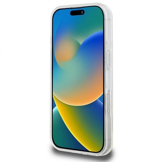 Karl Lagerfeld IML Metal Karl Head MagSafe Case for iPhone 16 Pro - White