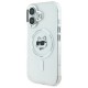 Karl Lagerfeld IML Metal Choupette Head MagSafe case for iPhone 16 Plus - white