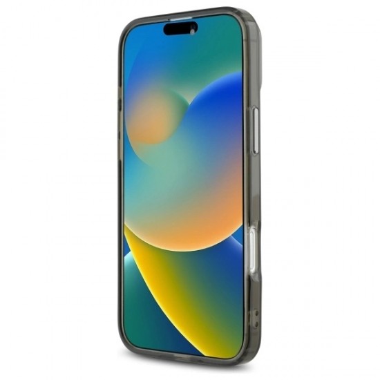 Karl Lagerfeld IML Metal Karl Head MagSafe iPhone 16 Case - Black