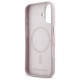 Karl Lagerfeld FW Metal Plate MagSafe iPhone 16 Case - Pink