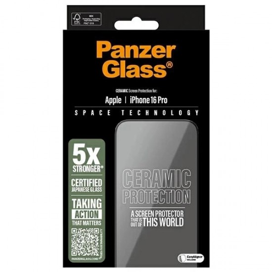 PanzerGlass Ceramic Screen Protector iPhone 16 Pro 6.3