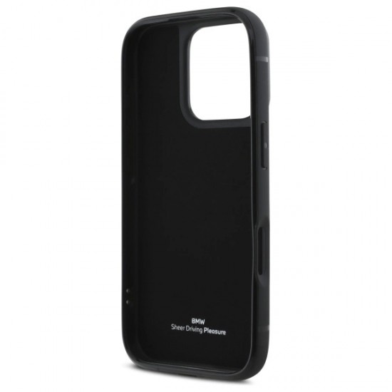 BMW Sign Leather Cardslot Case for iPhone 16 Pro Max - Black