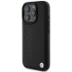 BMW Leather Hot Stamp MagSafe iPhone 16 Pro Case - Black