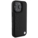BMW Leather Hot Stamp MagSafe iPhone 16 Pro Case - Black