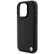 BMW Leather Hot Stamp MagSafe iPhone 16 Pro Case - Black