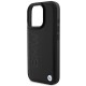 BMW Leather Hot Stamp MagSafe iPhone 16 Pro Max Case - Black