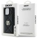 DKNY Quilted Stack Logo iPhone 16 Pro Case - Black