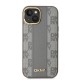 DKNY Leather Checkered Mono Pattern MagSafe iPhone 14 Case - Beige