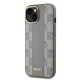 DKNY Leather Checkered Mono Pattern MagSafe iPhone 14 Case - Beige