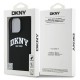 DKNY Silicone White Printed Logo MagSafe iPhone 16 Pro Case - Black
