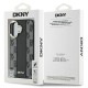 DKNY Checkered Pattern Magsafe iPhone 16 Case - Black