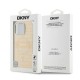 DKNY Repeat Texture Pattern With Stripe iPhone 16 Pro Max Case - Pink