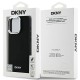DKNY Plain Silver Logo MagSafe iPhone 16 Pro Max Case - Black