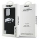 DKNY Silicone White Printed Logo MagSafe Case for iPhone 16 Pro Max - Black