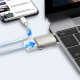 Joyroom S-H151 USB-C (male) / USB-A (female) Adapter with Lanyard Eyelet - Silver