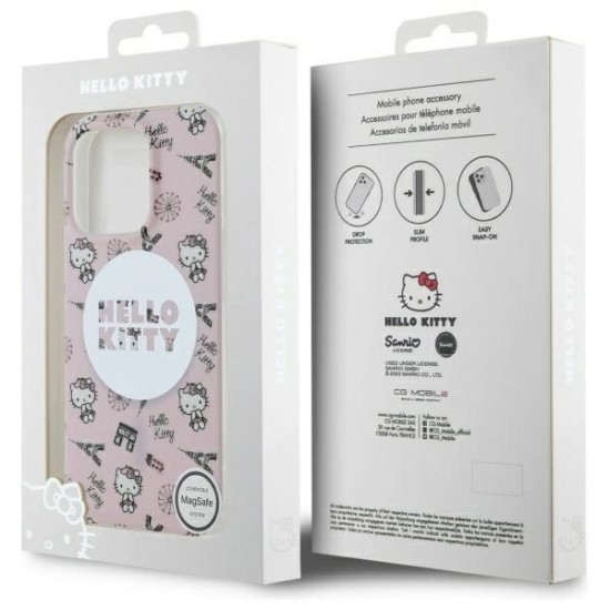 Hello Kitty IML All Over Paris Magsafe iPhone 16 Pro Case - Pink