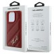 Karl Lagerfeld Quilted Signature iPhone 16 Pro Case - Red