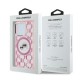 Karl Lagerfeld IML Monogram Karl & Choupette Head MagSafe iPhone 15 Pro Case - Pink