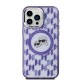 Karl Lagerfeld IML Monogram Karl & Choupette Head MagSafe iPhone 15 Pro Case - Purple