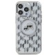 Karl Lagerfeld IML Monogram Karl & Choupette Head MagSafe Case for iPhone 15 Pro Max - Clear