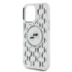 Karl Lagerfeld IML Monogram Karl & Choupette Head MagSafe Case for iPhone 15 Pro Max - Clear