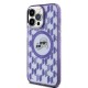 Karl Lagerfeld IML Monogram Karl & Choupette Head MagSafe Case for iPhone 15 Pro Max - Purple