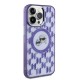 Karl Lagerfeld IML Monogram Karl & Choupette Head MagSafe Case for iPhone 15 Pro Max - Purple