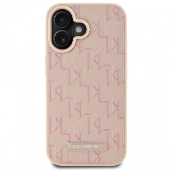 Karl Lagerfeld Hot Stamp Magsafe iPhone 16 Case - Pink
