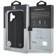 Mercedes MB Blue Line Leather MagSafe iPhone 16 Case - Black